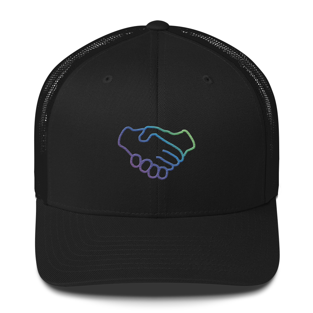 Trustless Handshake Trucker Cap